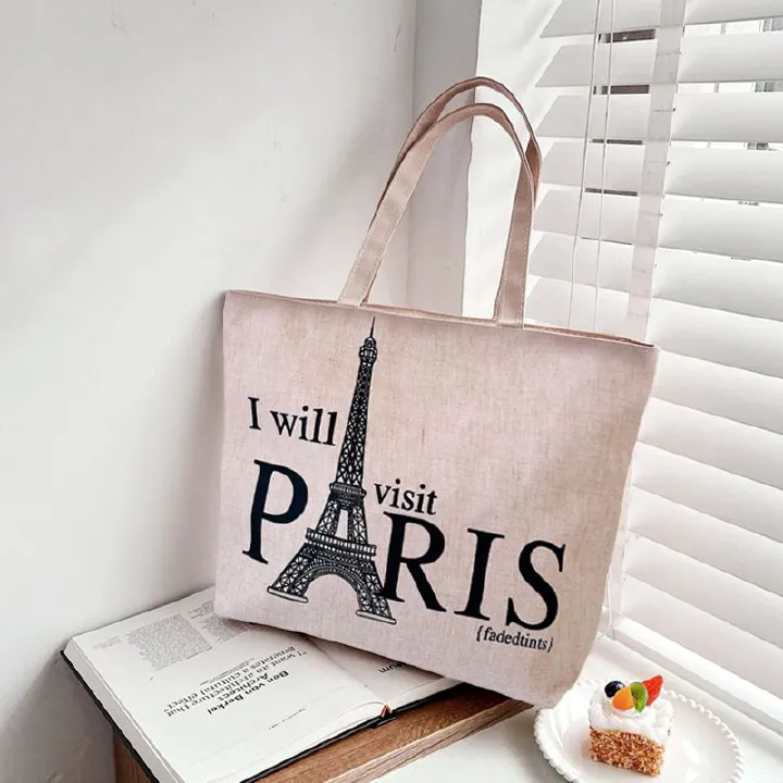 Women's Bags Shoulder Bags Portable Canvas Bag Student Tutorial Bag Fashion Trend Literary Canvas Bag Tote Bag Shopping Bag Shoulder Bag