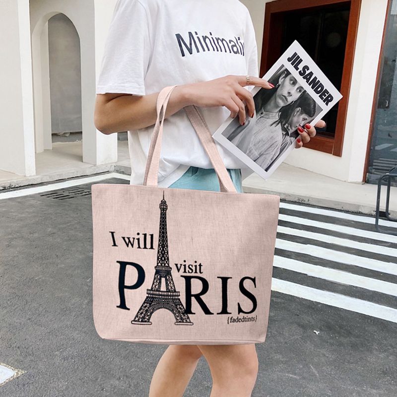 Women's Bags Shoulder Bags Portable Canvas Bag Student Tutorial Bag Fashion Trend Literary Canvas Bag Tote Bag Shopping Bag Shoulder Bag