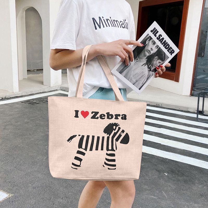 Women's Bags Shoulder Bags Portable Canvas Bag Student Tutorial Bag Fashion Trend Literary Canvas Bag Tote Bag Shopping Bag Shoulder Bag