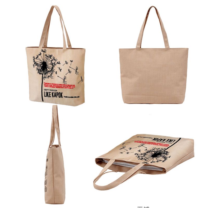 Women's Bags Shoulder Bags Portable Canvas Bag Student Tutorial Bag Fashion Trend Literary Canvas Bag Tote Bag Shopping Bag Shoulder Bag