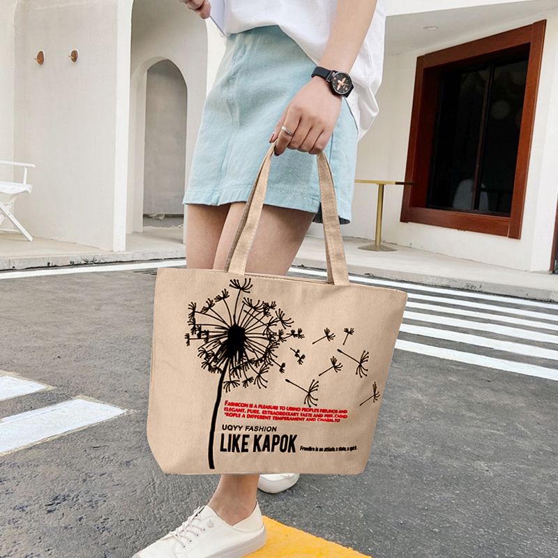 Women's Bags Shoulder Bags Portable Canvas Bag Student Tutorial Bag Fashion Trend Literary Canvas Bag Tote Bag Shopping Bag Shoulder Bag