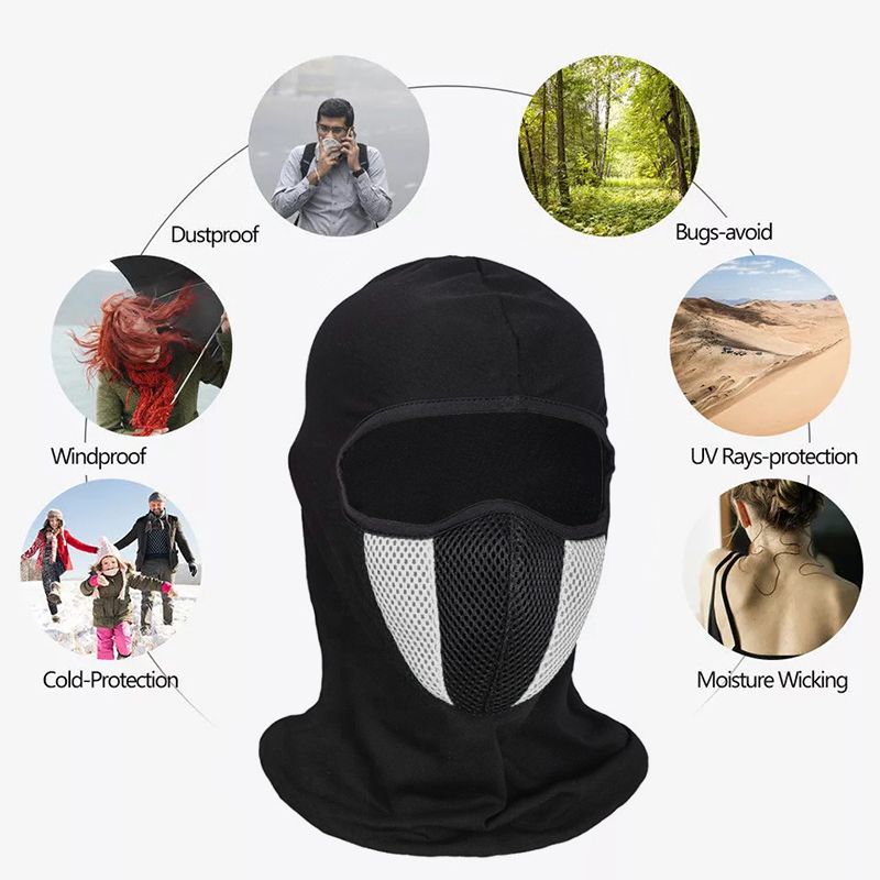 Fashion Men  Hats Cycling Mask Motorcycle Warm Hood Outdoor Ski Mask Mask Hat Filter Hood Cap Off-Road Motorcycle Helmet Hood Motorcycle Riding Neck Mask Hat
