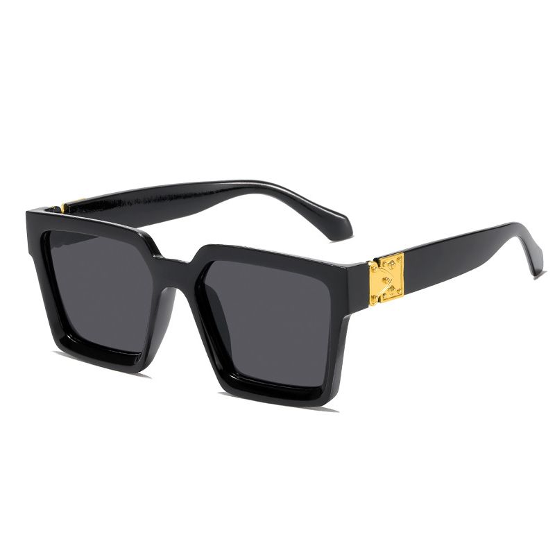 Fashion Women Sunglasses New Fashion Large Frame Sunglasses Square Wide-Brim Sunglasses Too Glasses