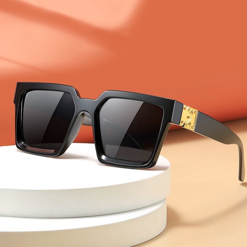 Fashion Women Sunglasses New Fashion Large Frame Sunglasses Square Wide-Brim Sunglasses Too Glasses