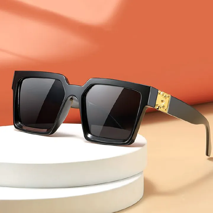 Fashion Women Sunglasses New Fashion Large Frame Sunglasses Square Wide-Brim Sunglasses Too Glasses
