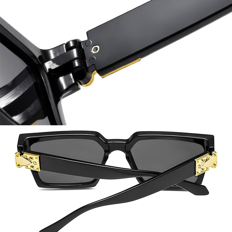 Fashion Women Sunglasses New Fashion Large Frame Sunglasses Square Wide-Brim Sunglasses Too Glasses