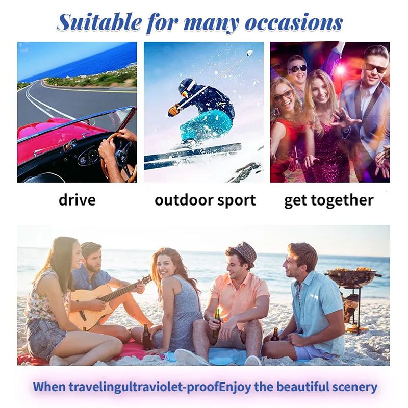 Fashion Women Sunglasses New Fashion Large Frame Sunglasses Square Wide-Brim Sunglasses Too Glasses