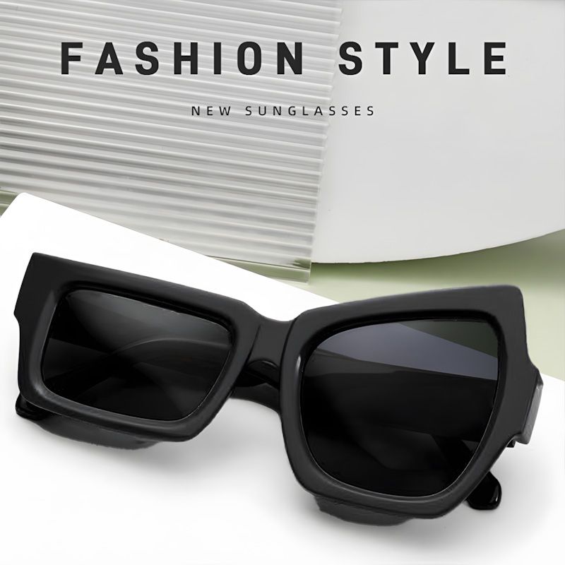 2 Pieces Fashion Men And Women Couple Sunglasses Uniform New Style Sunglasses For Large And Small Eyes, Popular Style Super Popular Raised Eyebrows Funny Personality Irregular Couple Sunglasses