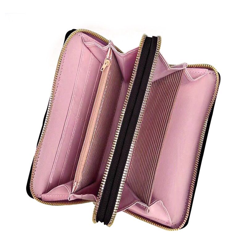 Women's Bags Wallets Holders Wallet Long Clutch Korean Style Mobile Phone Bag Double Zipper Wallet Large Capacity Wallet