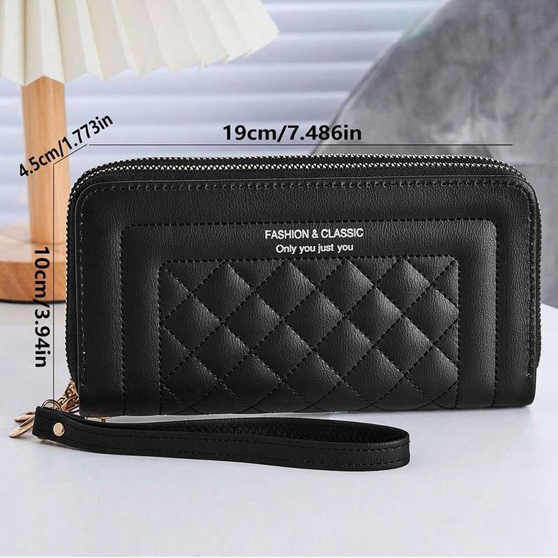 Women's Bags Wallets Holders Wallet Long Clutch Korean Style Mobile Phone Bag Double Zipper Wallet Large Capacity Wallet