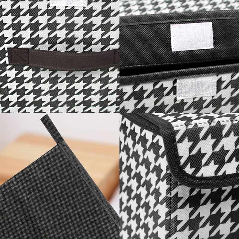 Portable Clothing Storage Box【2 pack】 Fabric Storage Box Foldable Clothing And Miscellaneous Storage Box Household Dust-Proof Storage Box With Lid Quilt Storage Box Storage Bag