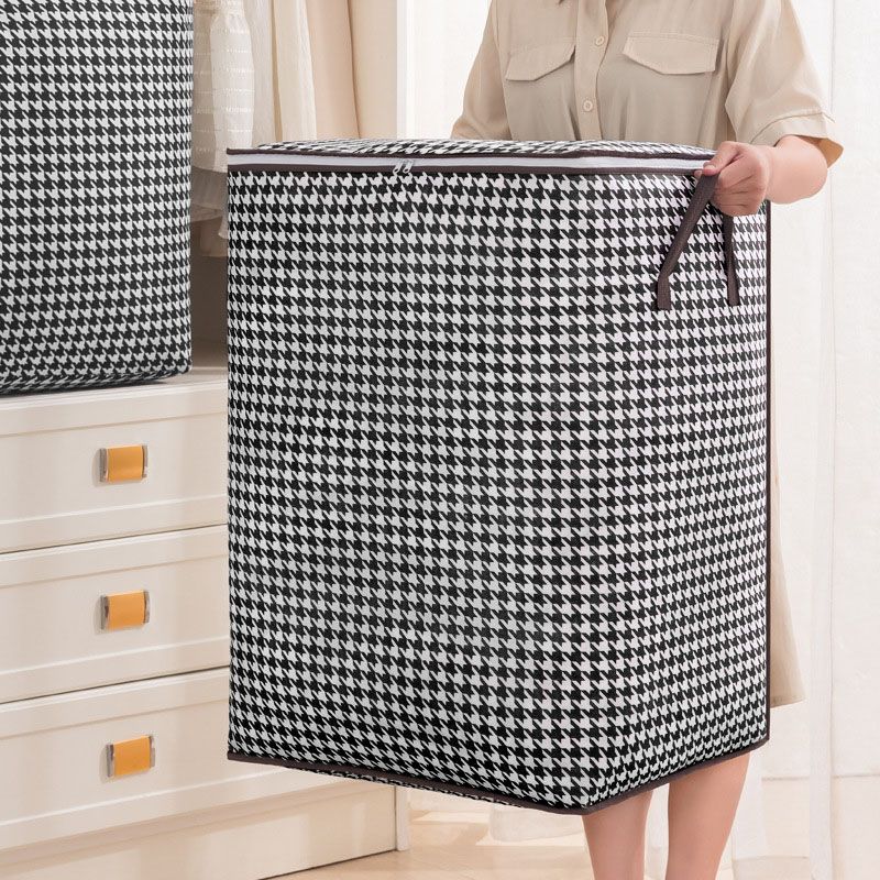 SXCHEN New Quilt Storage Bags Packing Bags Divine Tools Foldable Storage Box Portable Clothes Organizer Tidy Pouch Suitcase Non-Woven Home Storage Box Quilt Storage Container Bag Box Mam Girl Gift