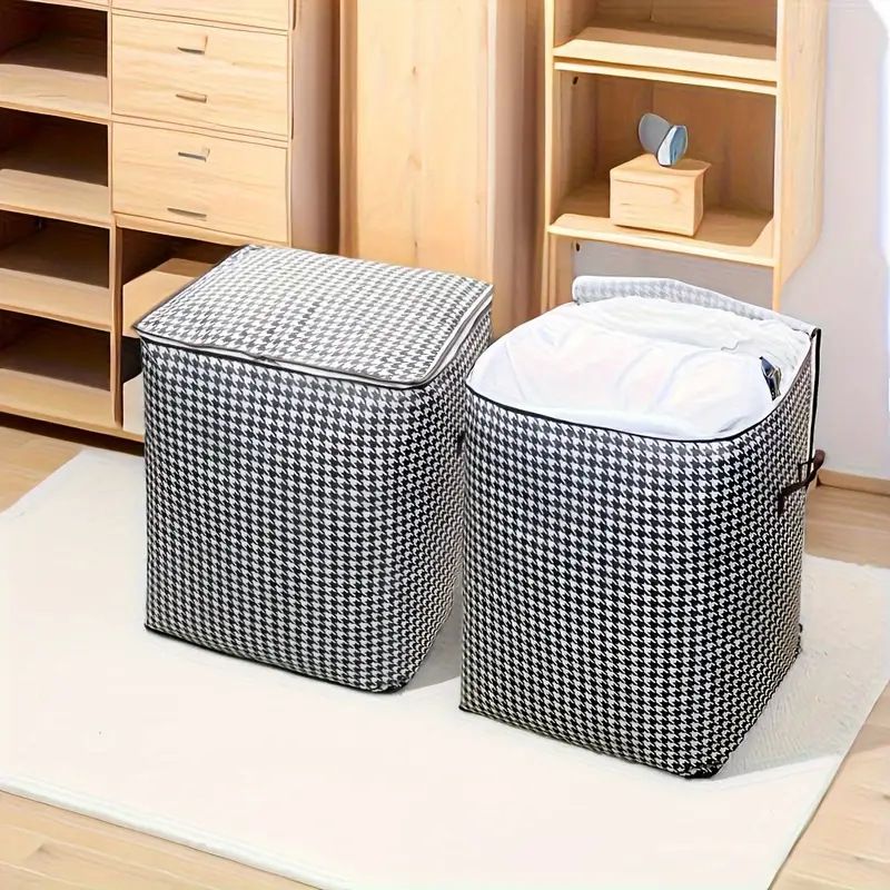 SXCHEN New Quilt Storage Bags Packing Bags Divine Tools Foldable Storage Box Portable Clothes Organizer Tidy Pouch Suitcase Non-Woven Home Storage Box Quilt Storage Container Bag Box Mam Girl Gift