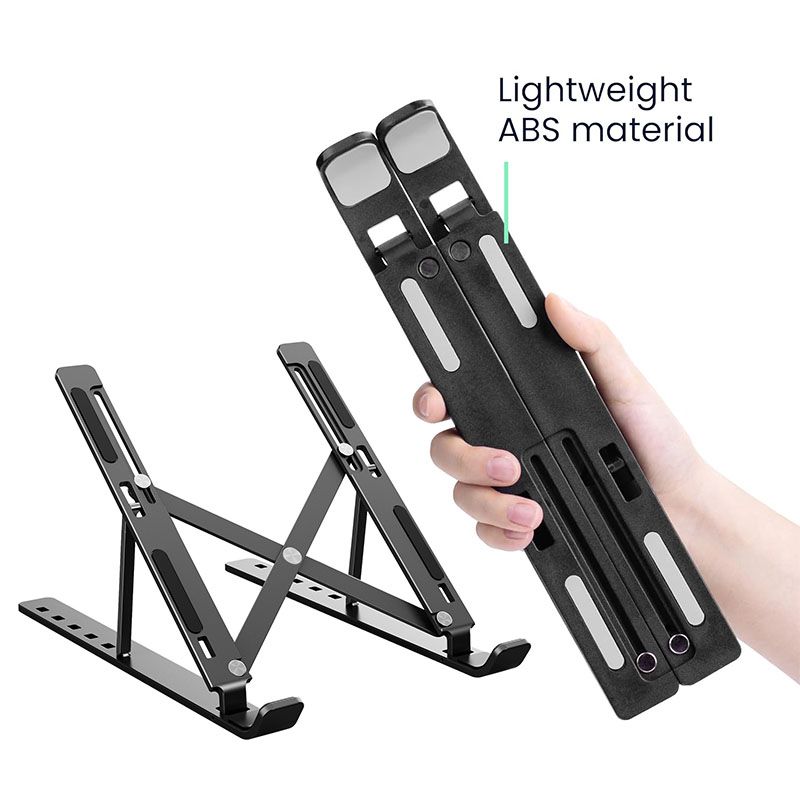 SXCHEN New Laptop Accessories  Mounts Arrival Foldable Aluminium Alloy/ABS Plastic Laptop Stand Portable Notebook Support Base Holder Adjustable Riser Cooling Bracket for Laptop & Tablet