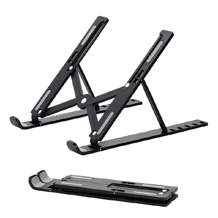 SXCHEN New Laptop Accessories  Mounts Arrival Foldable Aluminium Alloy/ABS Plastic Laptop Stand Portable Notebook Support Base Holder Adjustable Riser Cooling Bracket for Laptop & Tablet