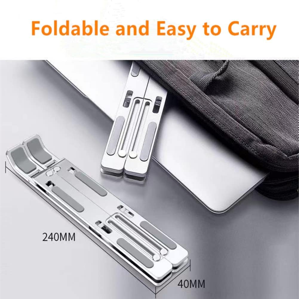 SXCHEN New Laptop Accessories  Mounts Arrival Foldable Aluminium Alloy/ABS Plastic Laptop Stand Portable Notebook Support Base Holder Adjustable Riser Cooling Bracket for Laptop & Tablet
