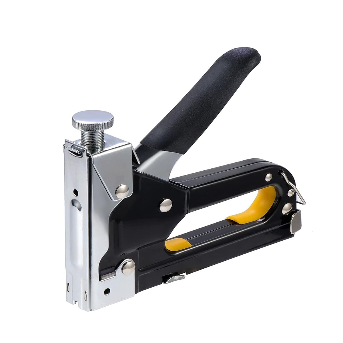 SXCHEN 3 In 1 Manual Nail Guns Upholstery Construction Stapler Gun Heavy Duty Staple Gun Stapler Tacker Manual nail Gun Family With Woodworking Photo Frame Advertising Cloth Furniture Three-use