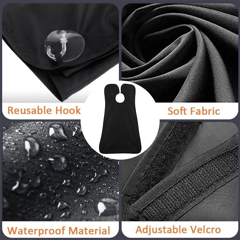 Men'S Bathroom Adult Hair Cutting Apron Non-Stick Shaving Cloth Beard Trimming Cloak Hair Cutting Apron Apron Styling Tool Beard Cloth