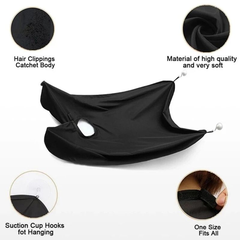 Men'S Bathroom Adult Hair Cutting Apron Non-Stick Shaving Cloth Beard Trimming Cloak Hair Cutting Apron Apron Styling Tool Beard Cloth