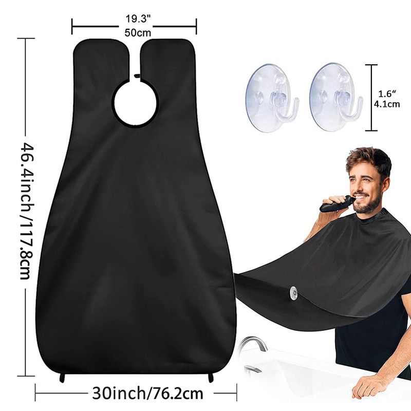 Men'S Bathroom Adult Hair Cutting Apron Non-Stick Shaving Cloth Beard Trimming Cloak Hair Cutting Apron Apron Styling Tool Beard Cloth