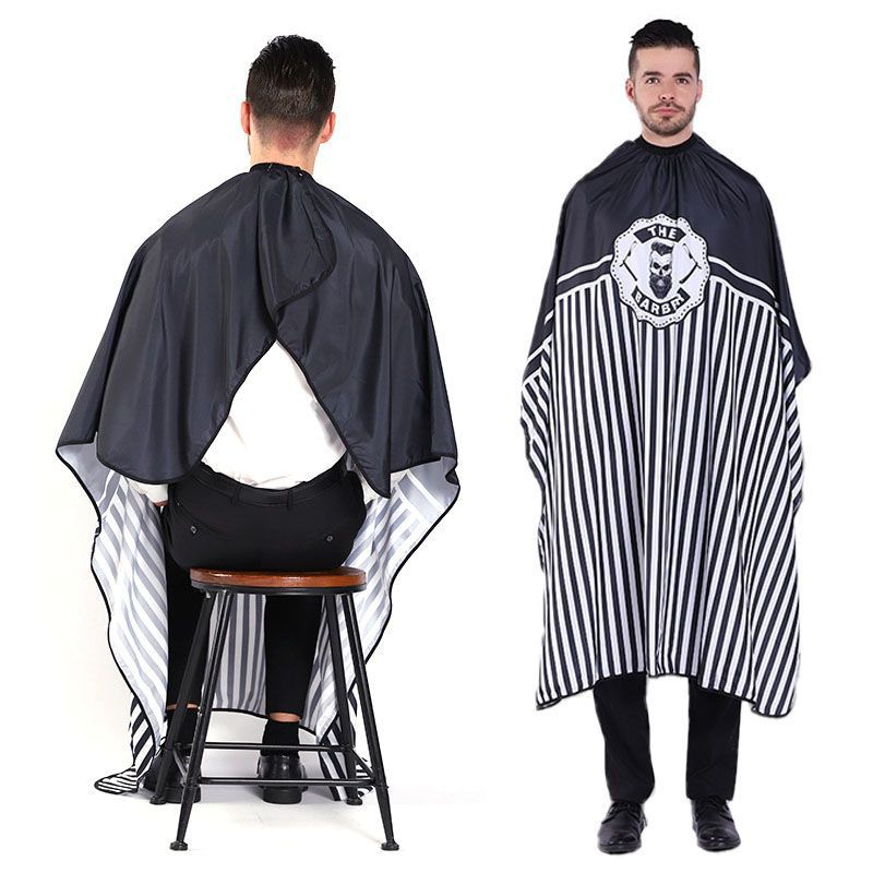 Barber Shaving Gown/Hairdressing Scarf Non-Stick Hair Anti-Static Barber Shop Haircutting Scarf Hair Salon Special Professional High-End Hairdressing Scarf Trendy