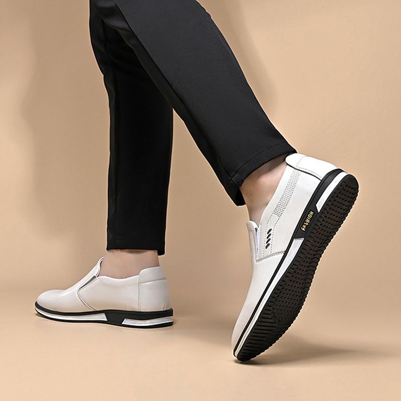 SHJO Men's Shoes Oxfords Plus Size British Formal Shoes Business Shoes Leather Shoes White Leather Shoes Business Shoes Casual Formal Shoes