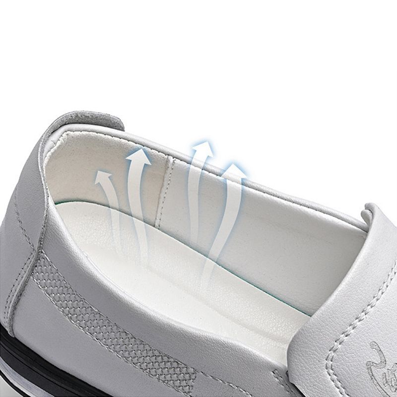 SHJO Men's Shoes Oxfords Plus Size British Formal Shoes Business Shoes Leather Shoes White Leather Shoes Business Shoes Casual Formal Shoes