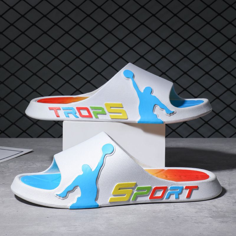 SHJO Kids Shoes Baby Shoes Boys Shoes Slippers Gradient Slippers New Style Sports And Leisure Indoor And Outdoor Wear Boys And Girls Slippers Thick-Soled Trendy Fashion Sandals And Slippers