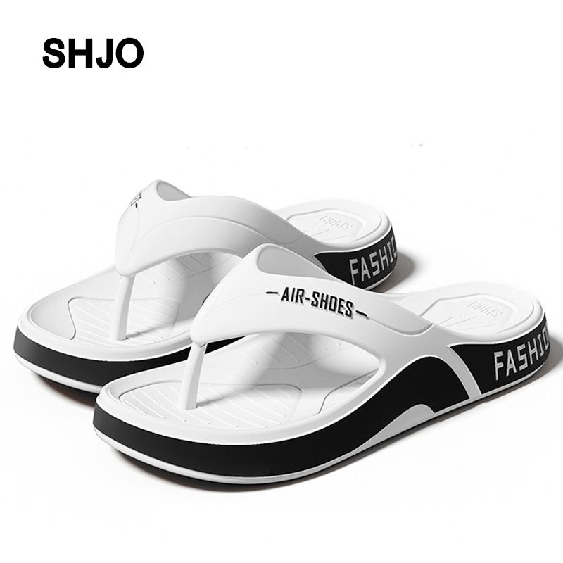 SHJO Men's Shoes Slippers Indoor Slippers Flip-Flops New Casual Fashion Wear-Resistant Flip-Flops Soft-Soled Anti-Slip Beach Flip-Flops Flip-Flops