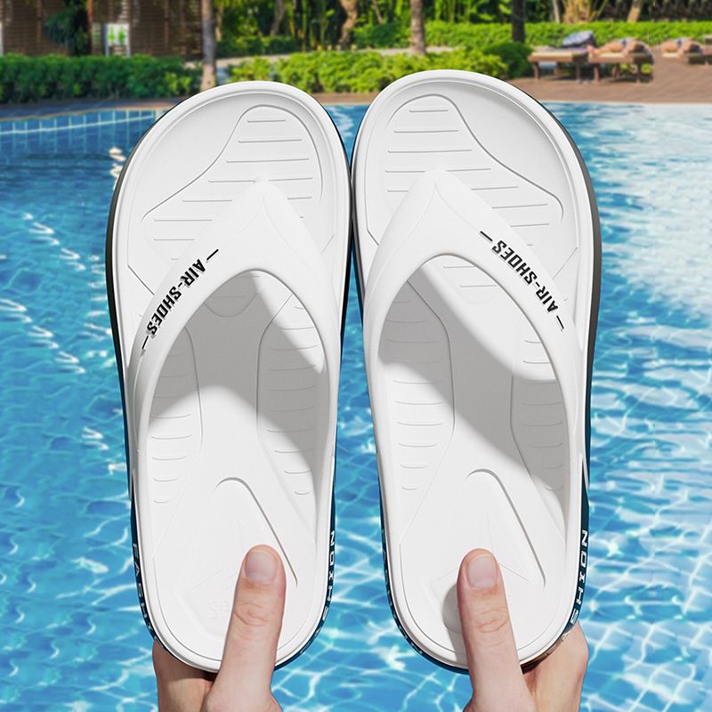 SHJO Men's Shoes Slippers Indoor Slippers Flip-Flops New Casual Fashion Wear-Resistant Flip-Flops Soft-Soled Anti-Slip Beach Flip-Flops Flip-Flops