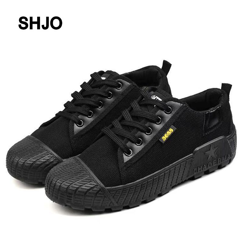 SHJO Men's Shoes Sneakers Non-Slip And Wear-Resistant Work Shoes, Low-Top Canvas Shoes, Breathable And Deodorant Rubber Shoes Training Shoes Low Top Liberation Shoes Cloth Shoes Sports Shoes