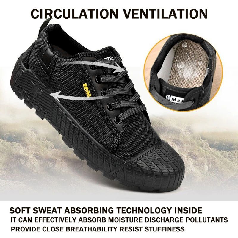 SHJO Men's Shoes Sneakers Non-Slip And Wear-Resistant Work Shoes, Low-Top Canvas Shoes, Breathable And Deodorant Rubber Shoes Training Shoes Low Top Liberation Shoes Cloth Shoes Sports Shoes