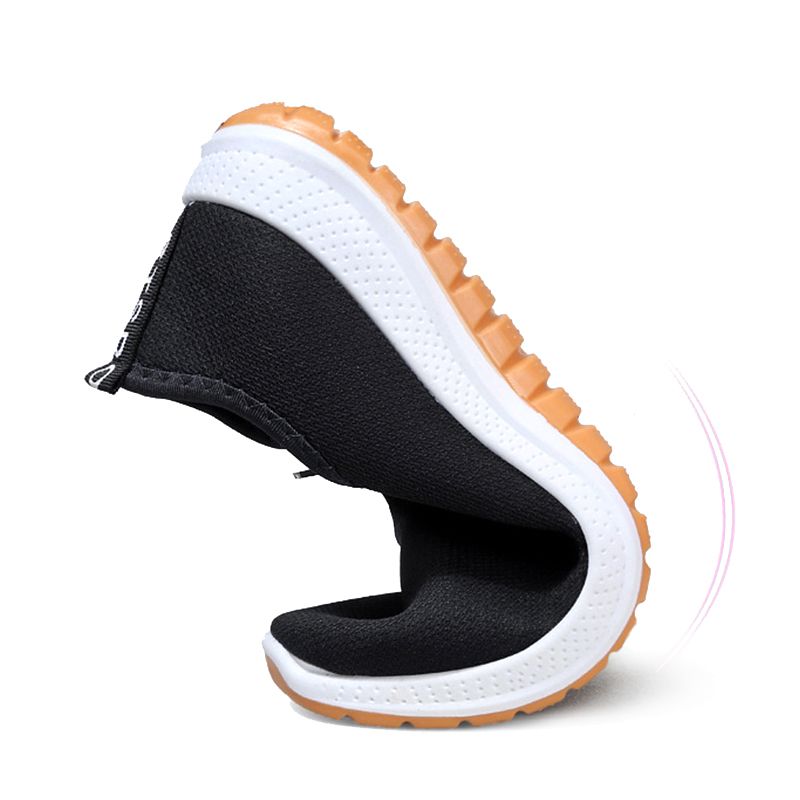 SHJO Men's Shoes Sneakers Soft-Soled Round-Toe Cloth Casual Cloth Shoe Sleeves Breathable Black Single Shoes Running Shoes Sports Shoes
