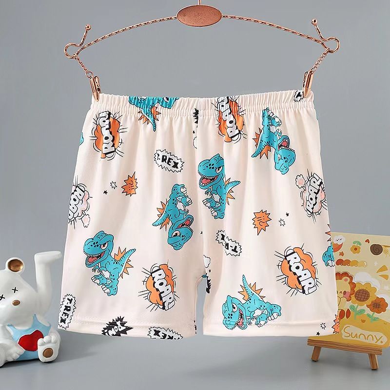 SHJO Boys Clothing Bottoms Shorts 【2-pack】Children'S Clothing Printed Cute Cartoon Home Shorts Loose Comfortable And Breathable Boys Boxer Shorts
