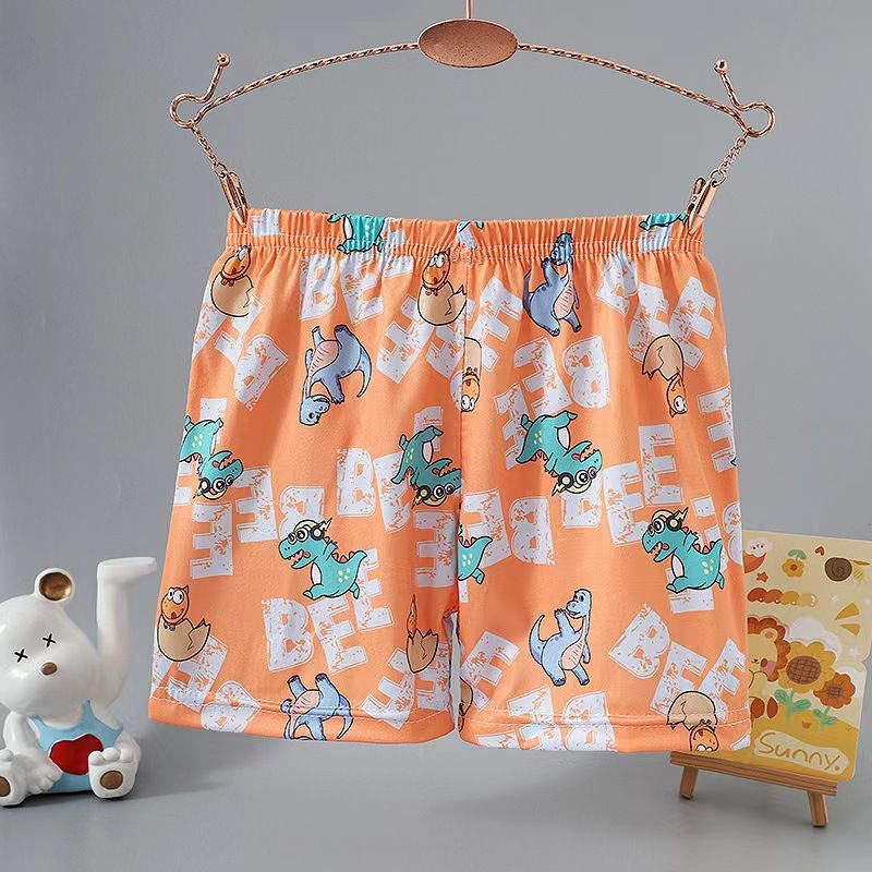 SHJO Boys Clothing Bottoms Shorts 【2-pack】Children'S Clothing Printed Cute Cartoon Home Shorts Loose Comfortable And Breathable Boys Boxer Shorts