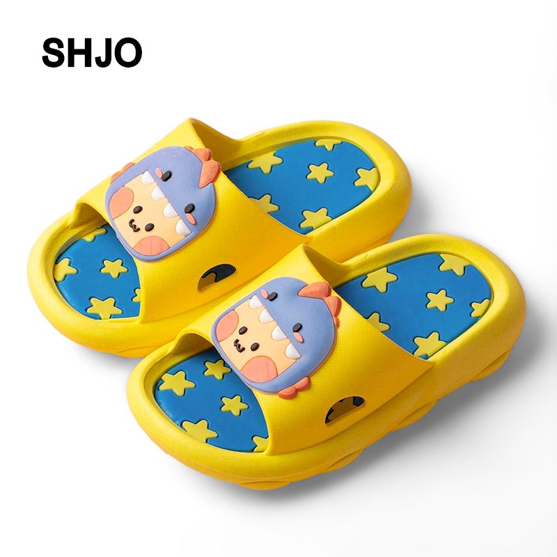 SHJO Kids Shoes Boys Shoes Slippers New Little Dinosaur Children'S Shoes Sandals And Slippers For Middle And Large Children Boys And Girls Soft Sole Non-Slip Shoes And Slippers