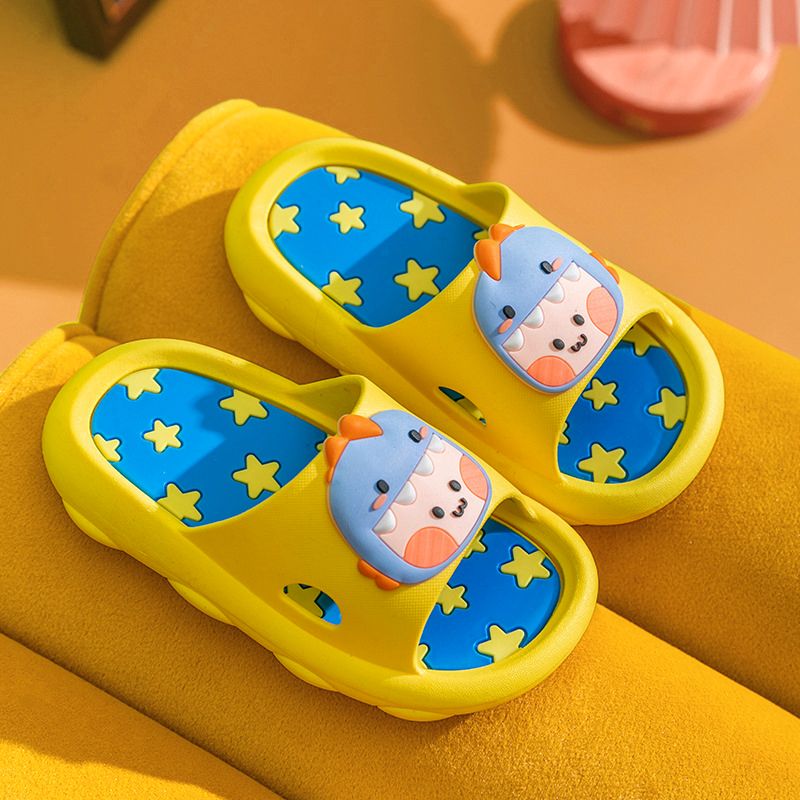 SHJO Kids Shoes Boys Shoes Slippers New Little Dinosaur Children'S Shoes Sandals And Slippers For Middle And Large Children Boys And Girls Soft Sole Non-Slip Shoes And Slippers