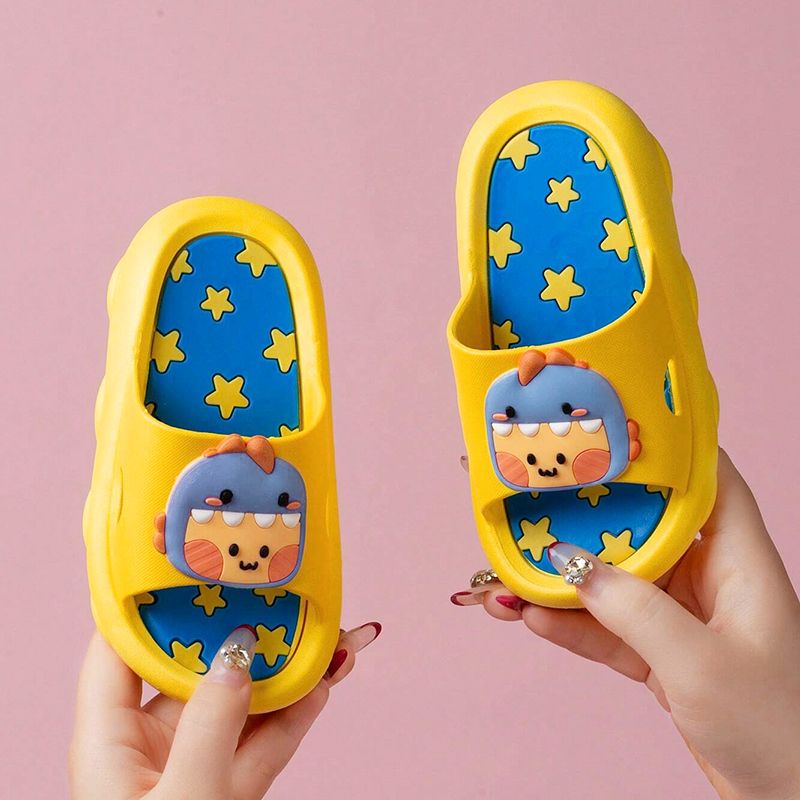 SHJO Kids Shoes Boys Shoes Slippers New Little Dinosaur Children'S Shoes Sandals And Slippers For Middle And Large Children Boys And Girls Soft Sole Non-Slip Shoes And Slippers