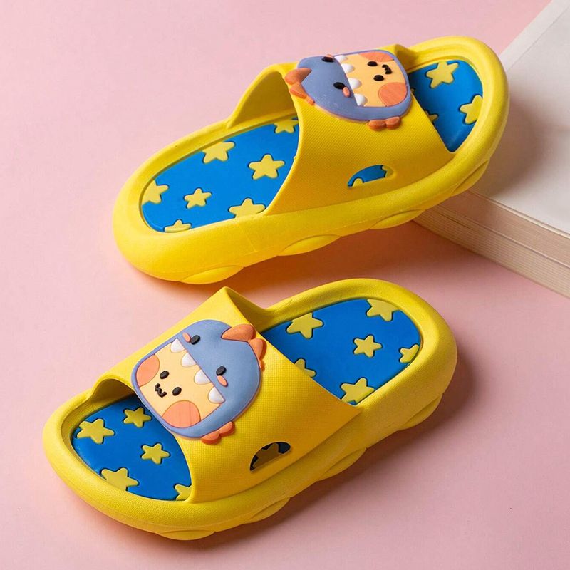 SHJO Kids Shoes Boys Shoes Slippers New Little Dinosaur Children'S Shoes Sandals And Slippers For Middle And Large Children Boys And Girls Soft Sole Non-Slip Shoes And Slippers