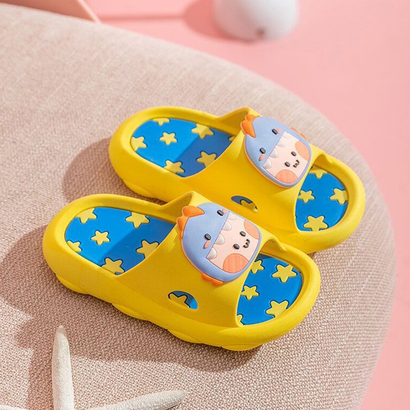 SHJO Kids Shoes Boys Shoes Slippers New Little Dinosaur Children'S Shoes Sandals And Slippers For Middle And Large Children Boys And Girls Soft Sole Non-Slip Shoes And Slippers