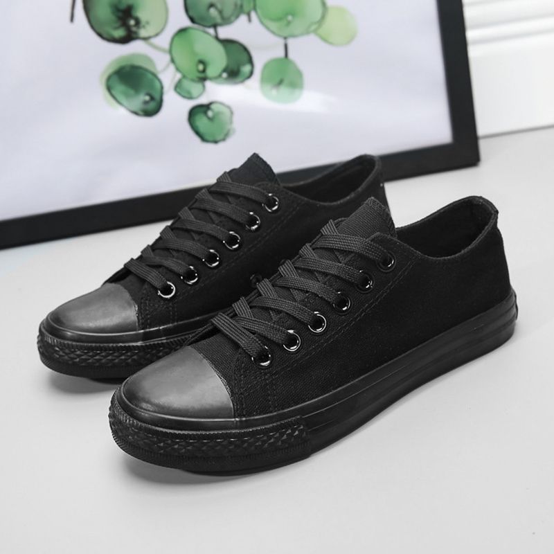 Men's Shoes Flats Canvas Shoes Large Size Shoes Low Top Couple Canvas Shoes Casual Shoes Sports Sneakers Liberation Shoes Canvas Shoes