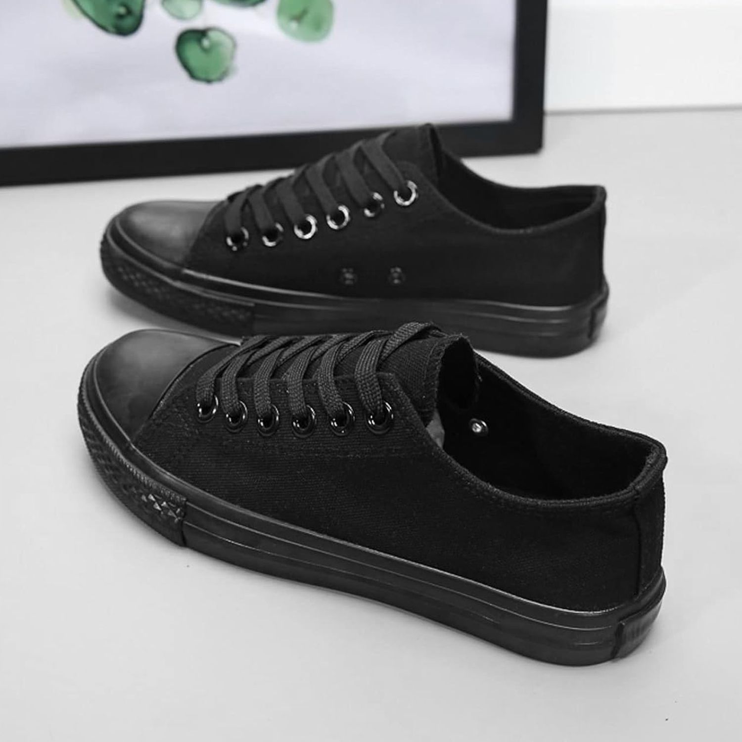 Men's Shoes Flats Canvas Shoes Large Size Shoes Low Top Couple Canvas Shoes Casual Shoes Sports Sneakers Liberation Shoes Canvas Shoes