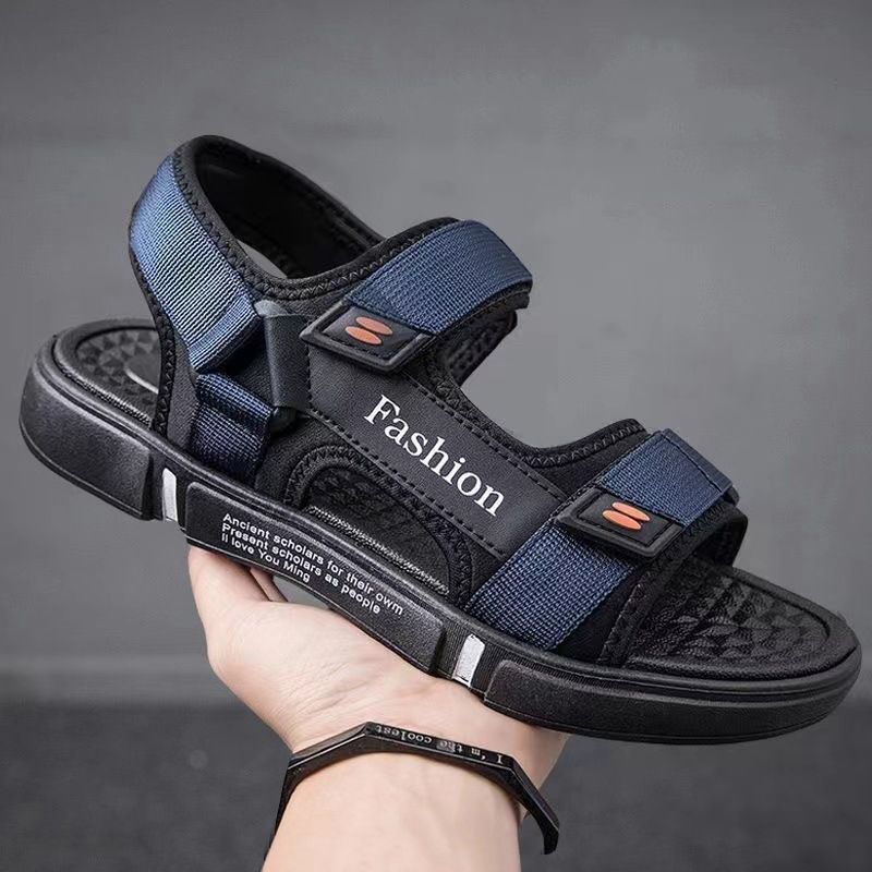 Men's Shoes Sandals New Trendy Sports Outer Wear Non-Slip Wear-Resistant Soft-Soled Driving Slippers Dual-Purpose Beach Shoes Sandals