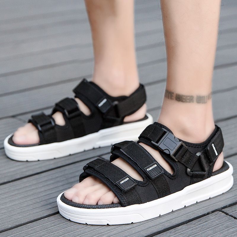 SHJO Men's Shoes Sandals New Casual Sandals Trendy Sports Beach Shoes Rubber Sandals