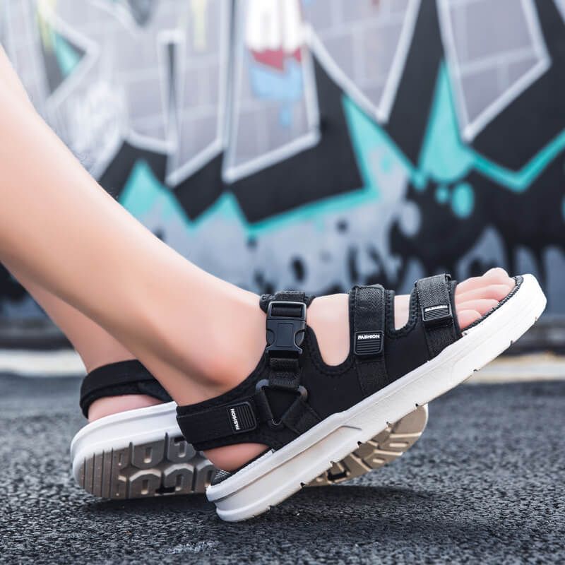 SHJO Men's Shoes Sandals New Casual Sandals Trendy Sports Beach Shoes Rubber Sandals