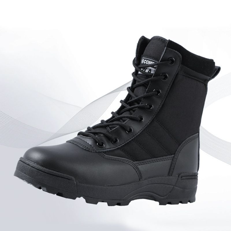 SHJO Men's Shoes Boots Ankle Bootie Jungle Boots, Hiking Boots, Desert Boots, Combat Boots, Tactical Boots, High Top Short Boots Black Boy