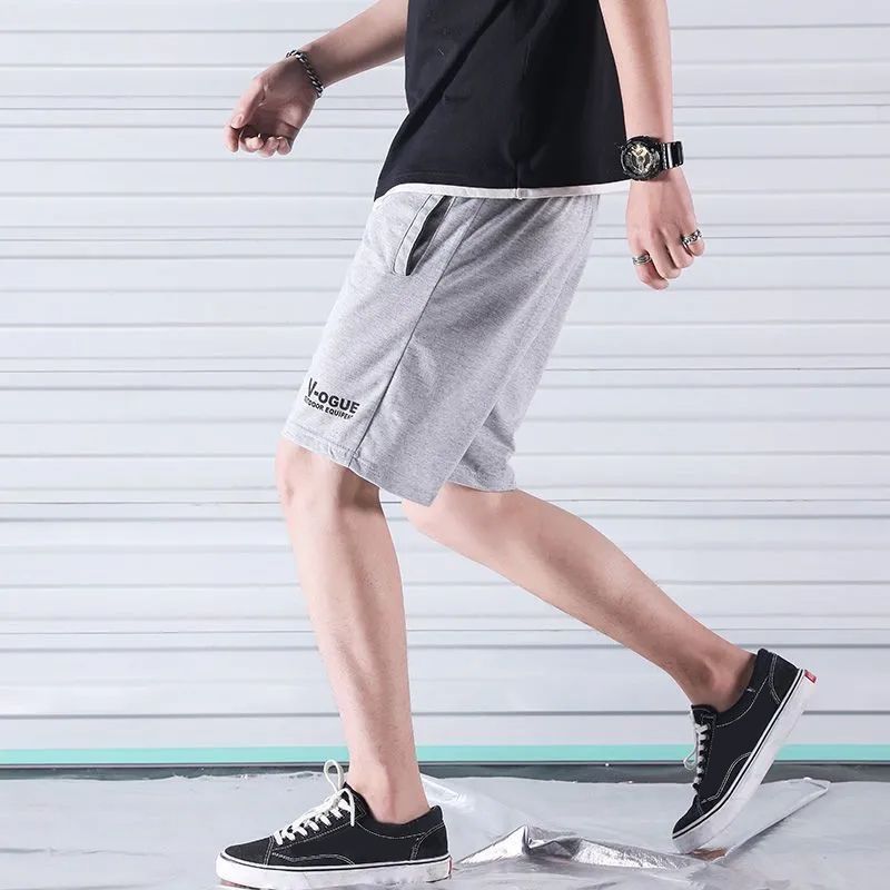 SHJO Men's Clothing Activewear Active Shorts Men's Fashion New Summer Thin Youth Sports Shorts Casual Loose Large Size Five-Fifth Pants