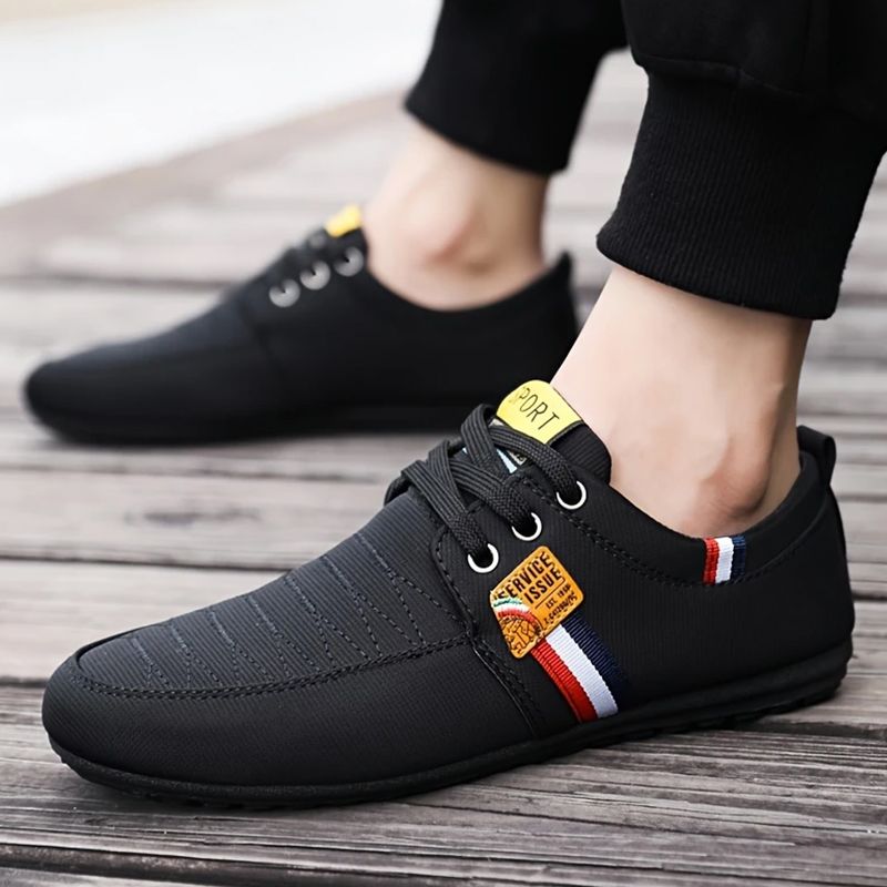 SHJO Men's Fashion Loafer Shoes – Black With Premium Faux Leather Upper, Lightweight Cushioned Insole, Non-Slip Outsole, Ideal For Office, Shopping & All-Day Comfort, All Sizes Available