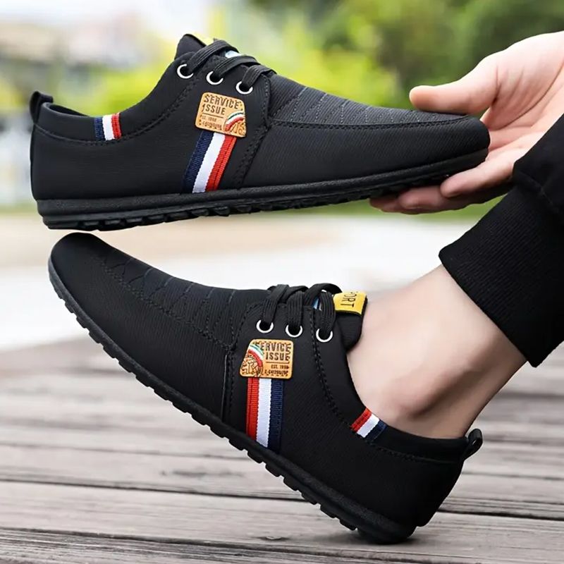 SHJO Men's Fashion Loafer Shoes – Black With Premium Faux Leather Upper, Lightweight Cushioned Insole, Non-Slip Outsole, Ideal For Office, Shopping & All-Day Comfort, All Sizes Available