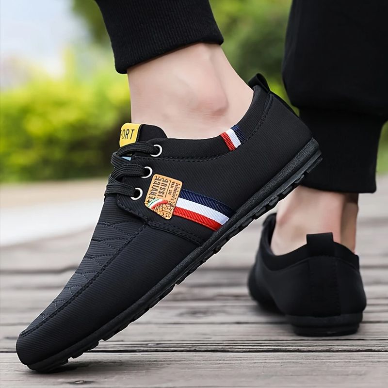 SHJO Men's Fashion Loafer Shoes – Black With Premium Faux Leather Upper, Lightweight Cushioned Insole, Non-Slip Outsole, Ideal For Office, Shopping & All-Day Comfort, All Sizes Available